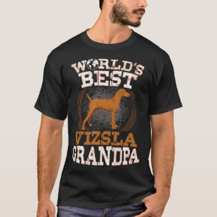 Mens Vizsla Grandpa Best Grandpa  Dog Grandpa Gift T-Shirt