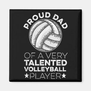 Mens Volleyball Quote For A Dad Of A Volleyball Pl Magnet
