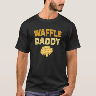 Mens Waffle Daddy Food  Waffle Whisperer Fathers D T-Shirt