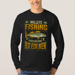 Mens Walleye Fishing Fisherman Rod Walleye Sea Cha T-Shirt
