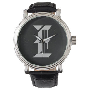 Men's Watch Featuring Cast Iron Look and Initial