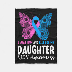 Mens Wear Pink And Blue For Daughter Sids Fleece Blanket