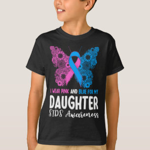 Mens Wear Pink And Blue For Daughter Sids T-Shirt