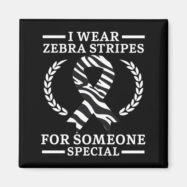 Mens Wear Zebra Stripes For Someone Special Magnet (Front)
