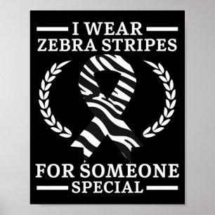 Mens Wear Zebra Stripes For Someone Special Poster