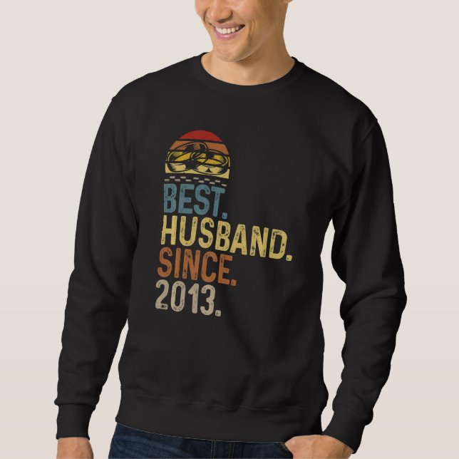 Mens Wedding Anniversary Design Best Husband Since Sweatshirt (Front)