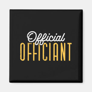 Mens Wedding Day Clerical Officiant Ordained Magnet