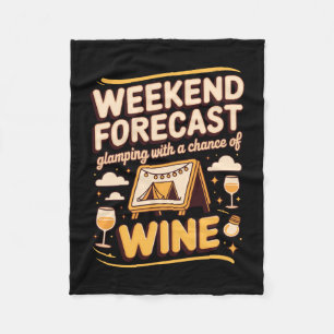 Mens weekend forecast glamping with a chance of fleece blanket