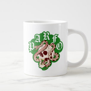 Mens Weekend Scramble Badass Skull Snake Gothic Large Coffee Mug