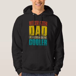 Mens Welder Fitter Dad Like a Regular Dad but Co Hoodie