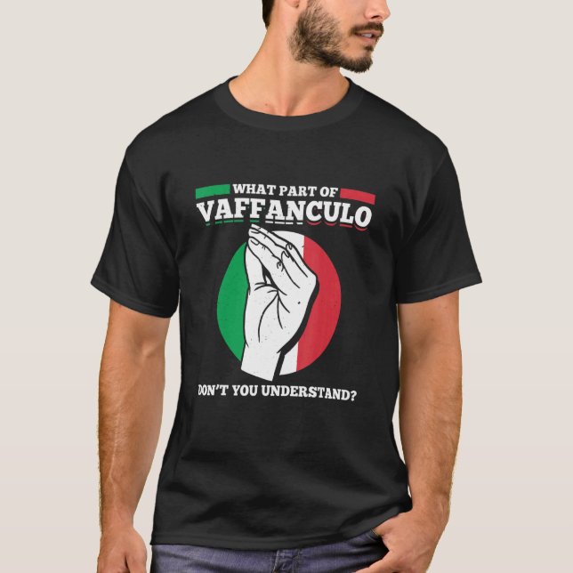 Mens What Part Of Vaffanculo Dont You Understand I T-Shirt (Front)