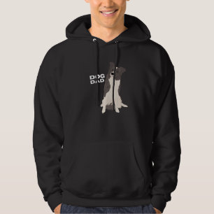 Mens White & Blue Merle Border Collie Dog Dad Man Hoodie