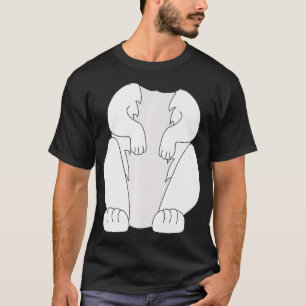 Mens White Bunny Rabbit Costume Halloween Dress Up T-Shirt