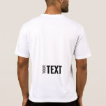 Mens White Modern Sport Back Print Template  T-Shirt<br><div class="desc">Add Your Text Here Modern Back Design Print Template Mens Sport-Tek Competitor Activewear White T-Shirt.</div>