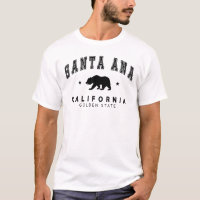 Men's White Santa Ana - Grizzly Bear Design