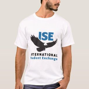 Men's White T-shirt with ISE Square Logo