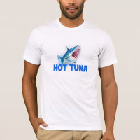 Men's White T-Shirt with Striking 'Hot Tuna' Graph
