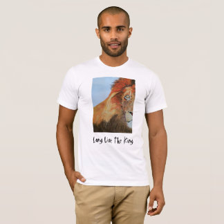 Mens White T-shirt wth Lion design