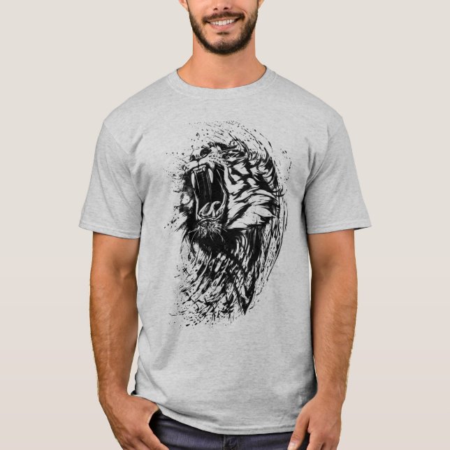 Men's Wild Cat T-shirt (Front)