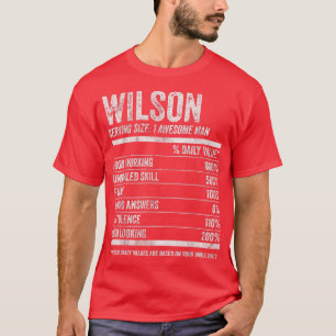 Mens Wilson Nutrition Personalised Name Funny Nam T-Shirt