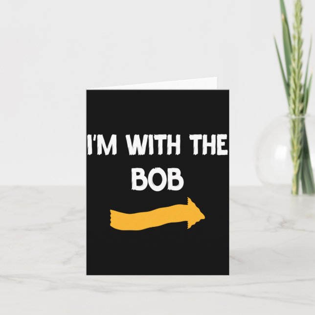 Mens With Bob Halloween Costume Funny Couples Card (Front)