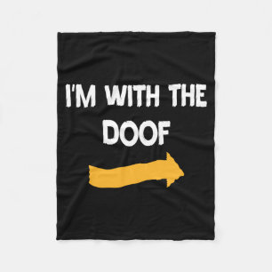 Mens With Doof Halloween Costume Funny Couples Fleece Blanket