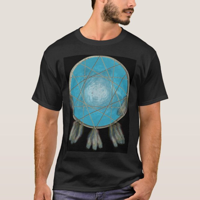 Men's Wolf Dream Catcher shirt (Front)