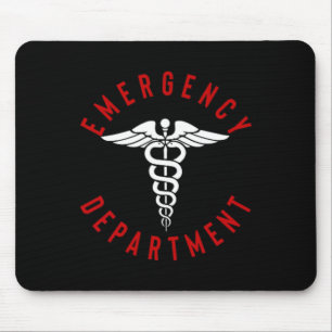 Mens Women Emergency Department 2 Sided Retro Er N Mouse Pad