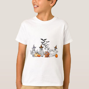 Mens Women Kids Dancing Ghost Funny Halloween Matc T-Shirt