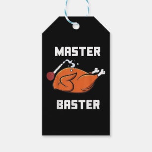 Mens Women Master Baster Funny Turkey Baster Thank Gift Tags