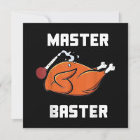 Mens Women Master Baster Funny Turkey Baster Thank