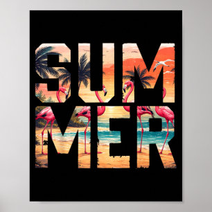 Mens Women Summer Matching Family Vacation Retro Poster