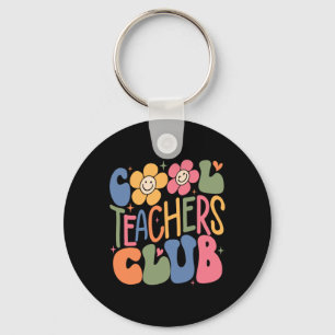 Mens Women Teacher Cool Teachers Club Back To Sch Key Ring