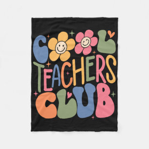 Mens Women Teacher Cool Teachers Club Ck To School Fleece Blanket