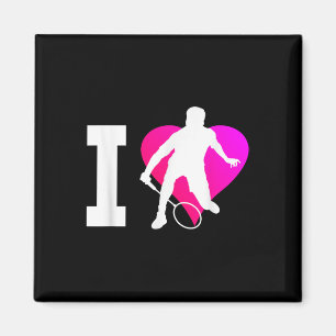 Mens Womens Badminton Badminton Player Shuttle Magnet