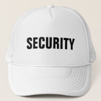Mens Womens Black White Custom Text Security