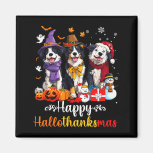 Mens Womens Border Collie Dog Christmas Halloween Magnet