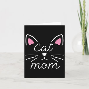 Mens Womens Cat Mum Happy Mothers Day For Cat Card