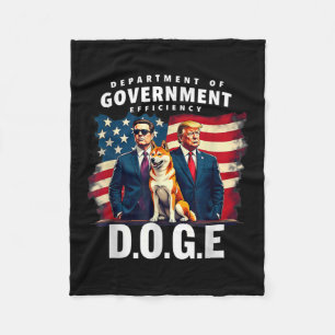 Mens Womens Doge Department Of Government Fleece Blanket