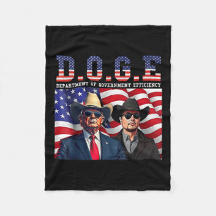Mens Womens Doge Department Of Government Fleece Blanket
