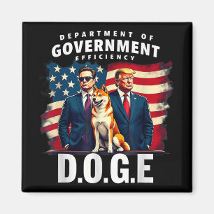 Mens Womens Doge Department Of Government Magnet
