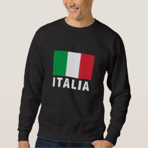 Men's Women's Girls Boys Vintage Italy Flag Graphi Sweatshirt