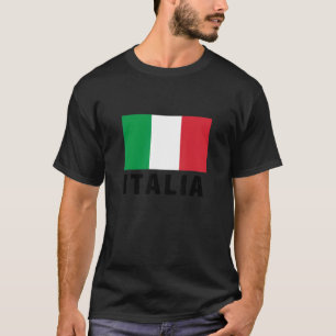 Men's Women's Girls Boys Vintage Italy Flag Graphi T-Shirt