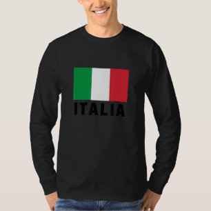 Men's Women's Girls Boys Vintage Italy Flag Graphi T-Shirt