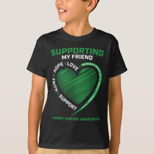 Men's Women's Kids Friend Kidney Disease Awareness T-Shirt