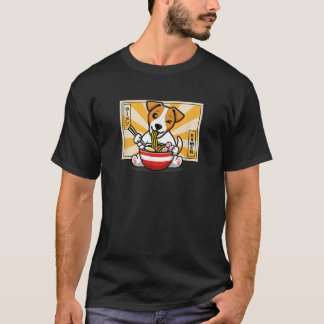 Mens Womens Kids JRT Dog Lover Kawaii Ramen Jack R T-Shirt