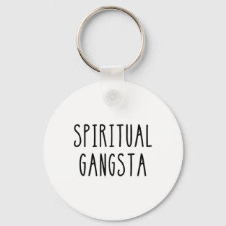 Mens Womens Yogi Funny Yoga Spiritual Gangsta Key Ring