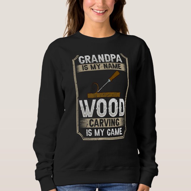 Mens Wood Carving Tools Beginner Knife Ideas Chain Sweatshirt (Front)