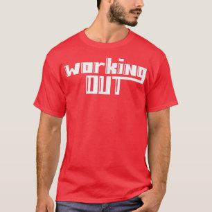 Mens WORKING OUT Gym Fitness Workout Bodybuilding T-Shirt