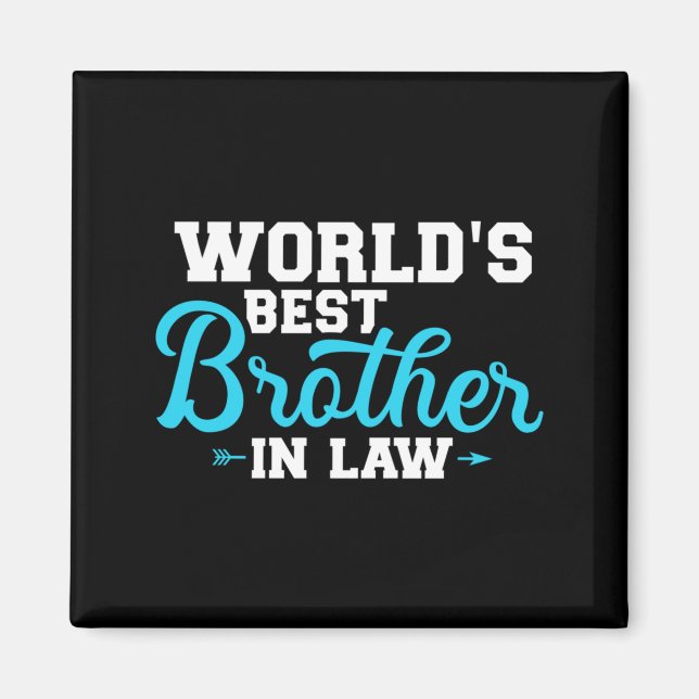 Mens Worlds Best Brother-In Performance Magnet (Front)